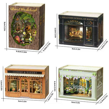 CozyDream DIY Miniature Dollhouse Kit With Furniture  Lights  3D Wooden Puzzle Home 5