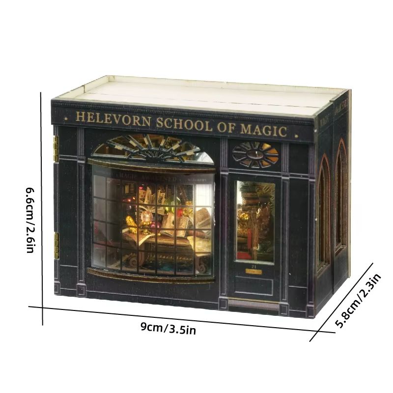 CozyDream DIY Miniature Dollhouse Kit With Furniture  Lights  3D Wooden Puzzle Home 8