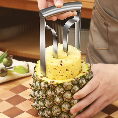 Household Stainless Steel Pineapple Peeler, Fruit Knife Peeler Tool, Kitchen Gadgets for Eye Cutting Pineapple