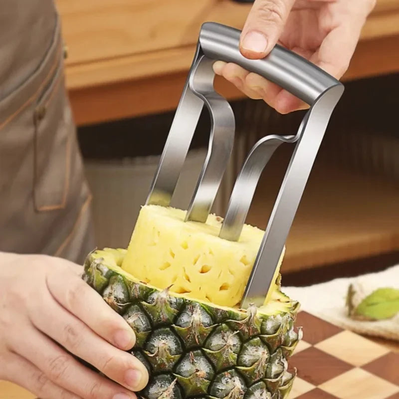Household Stainless Steel Pineapple Peeler, Fruit Knife Peeler Tool, Kitchen Gadgets for Eye Cutting Pineapple