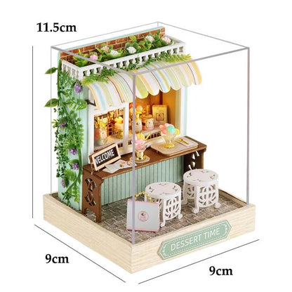 CozyDream DIY Miniature Dollhouse Kit With Furniture  Lights  3D Wooden Puzzle Home 20