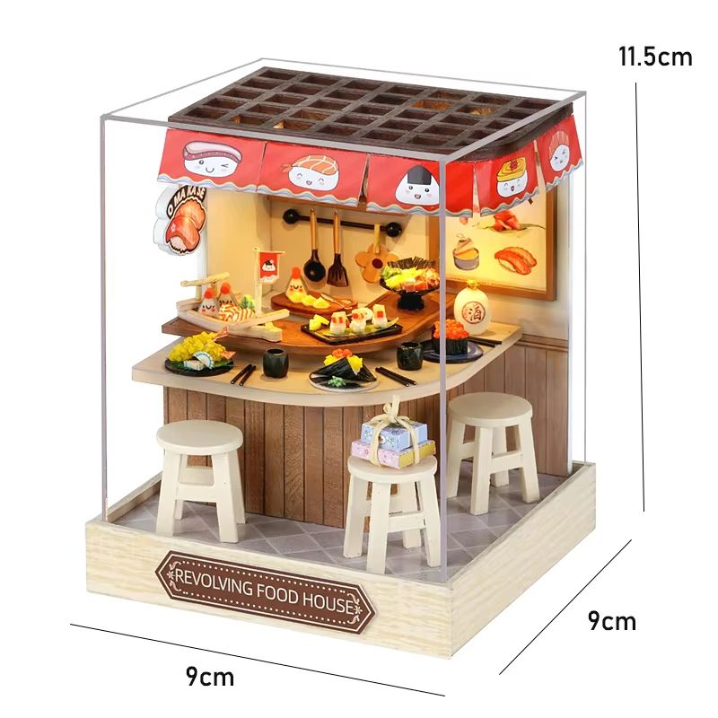 CozyDream DIY Miniature Dollhouse Kit With Furniture  Lights  3D Wooden Puzzle Home 22