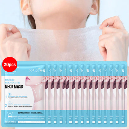 Hyaluronic Acid Neck, Mask Collagen Firming, Moisturizing Necks Skin Care, Brightening Beauty, Neck Masks Nourishing