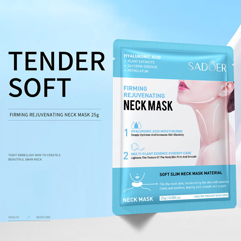 Hyaluronic Acid Neck, Mask Collagen Firming, Moisturizing Necks Skin Care, Brightening Beauty, Neck Masks Nourishing