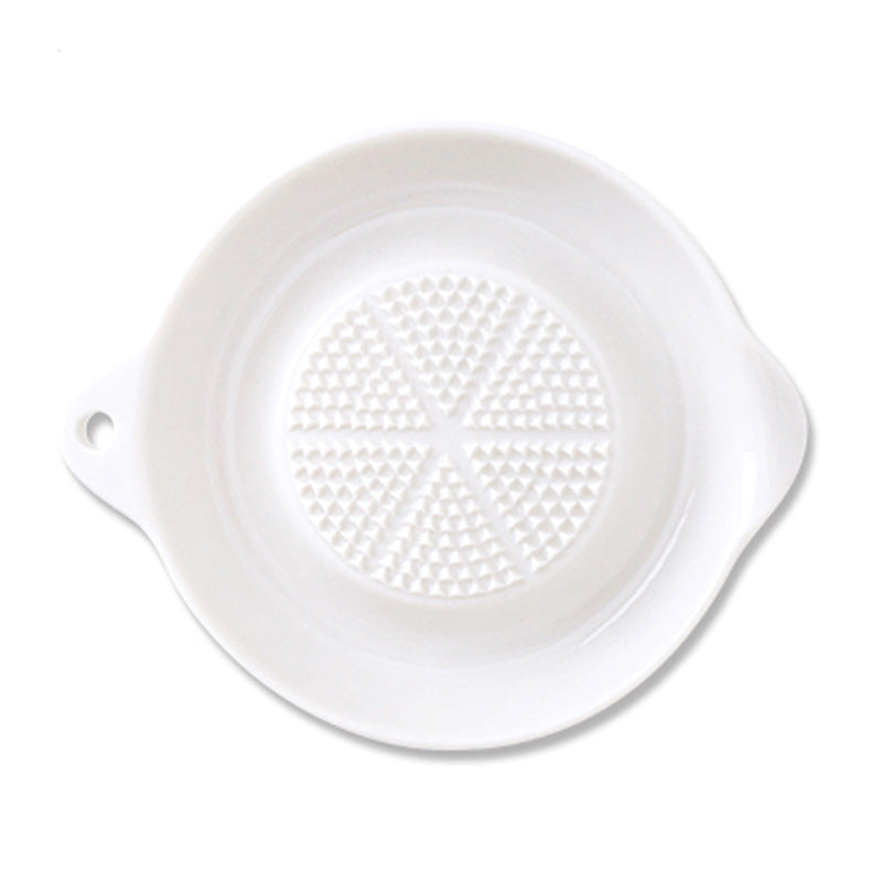 Ceramic Ginger Grater Tool Hand Grinder, Garlic Masher White Porcelain, Simple Style Carrot Ginger Grinding Kitchen Tool