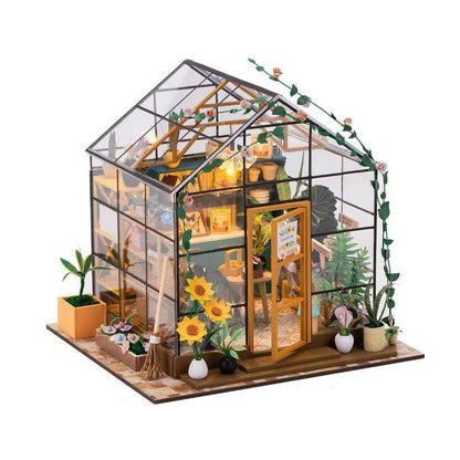 Enchanting DIY Flower House Miniature  Handmade 3D Puzzle Dollhouse Kit 5
