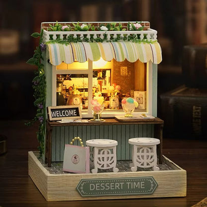 Enchanting DIY Flower House Miniature  Handmade 3D Puzzle Dollhouse Kit 10