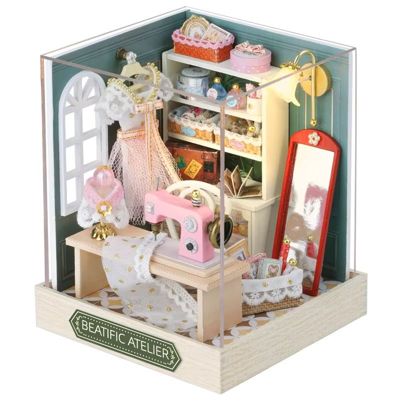 Enchanting DIY Flower House Miniature  Handmade 3D Puzzle Dollhouse Kit 13