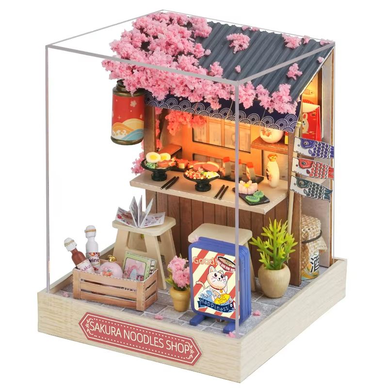 Enchanting DIY Flower House Miniature  Handmade 3D Puzzle Dollhouse Kit 15