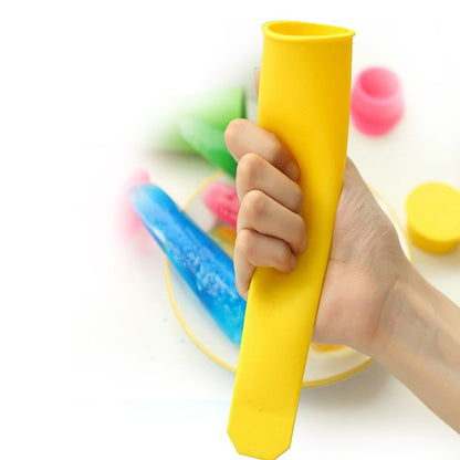 5pc Popsicle Maker Lolly Mold Set, Food Grade Silicone Ice Cream Pop Mold, DIY Kitchen Tool, Random Color Pack