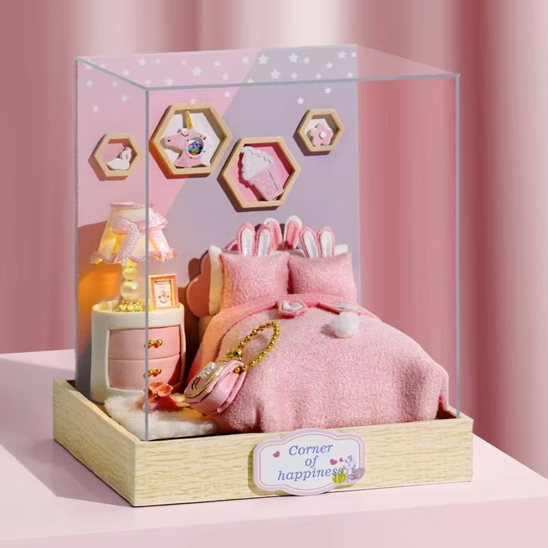 Enchanting DIY Flower House Miniature  Handmade 3D Puzzle Dollhouse Kit 20