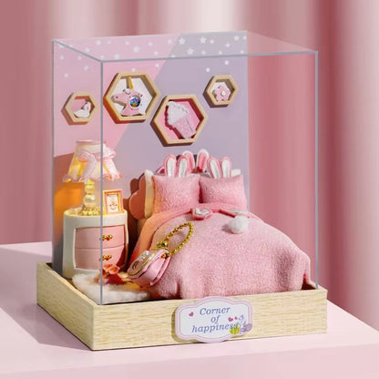 Enchanting DIY Flower House Miniature  Handmade 3D Puzzle Dollhouse Kit 20