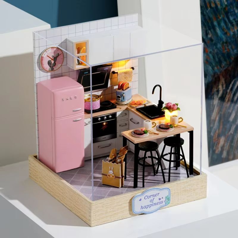 Enchanting DIY Flower House Miniature  Handmade 3D Puzzle Dollhouse Kit 21