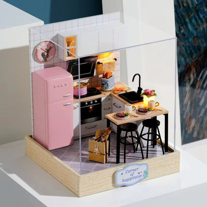 Enchanting DIY Flower House Miniature  Handmade 3D Puzzle Dollhouse Kit 21