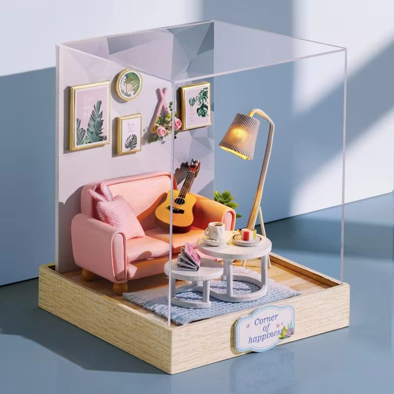 Enchanting DIY Flower House Miniature  Handmade 3D Puzzle Dollhouse Kit 22