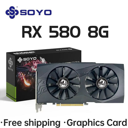 SOYO Radeon RX 580 8GB GDDR5 Mid Range Gaming GPU