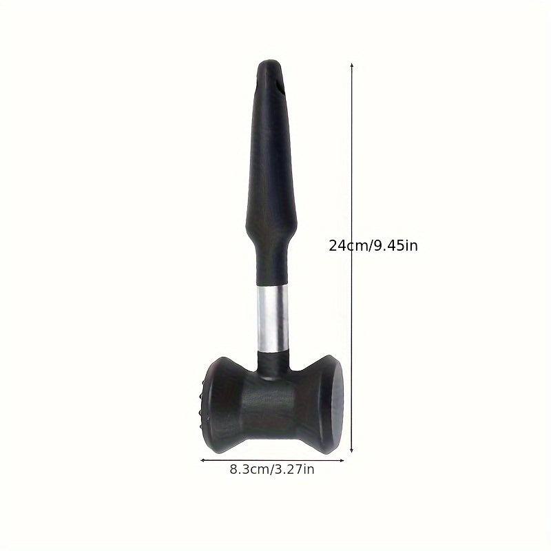 Double Sided Tender Meat Hammer, Loose Meat Mallet with Anti Slip Handle, Kitchen Tenderizer Tool for Meat Loosening