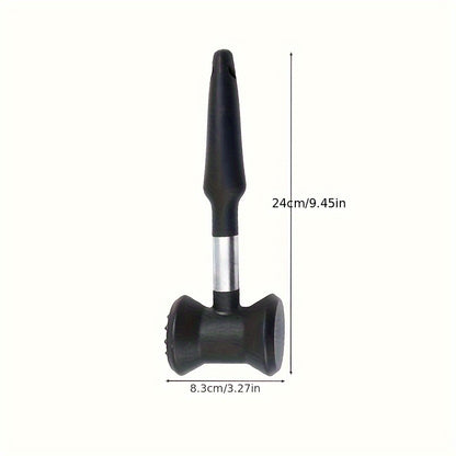 Double Sided Tender Meat Hammer, Loose Meat Mallet with Anti Slip Handle, Kitchen Tenderizer Tool for Meat Loosening