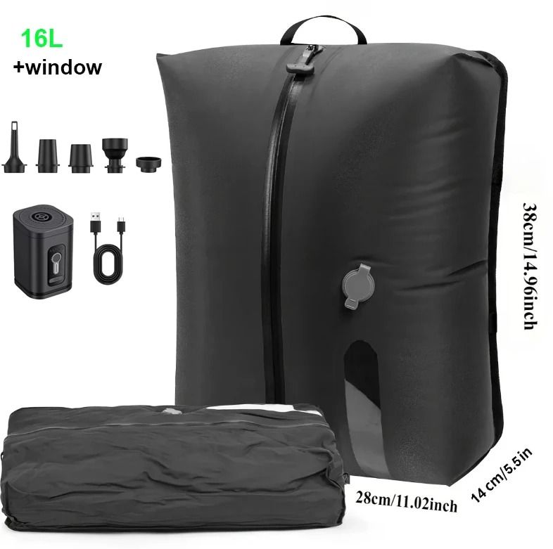 Travel Vacuum Compression Bag With Reusable Air Pump And Folding Storage Design 10