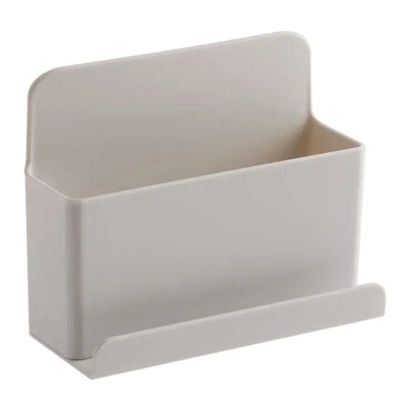 Multifunctional Punch Free Wall Mounted Storage Box, TV Air Conditioner Remote Control Organizer for Home, Office, Hotel