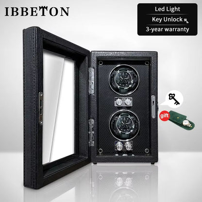 IBBETON EleganceWood Automatic Watch Winder  2 4 Or 6 Slots With Mabuchi Motor 14