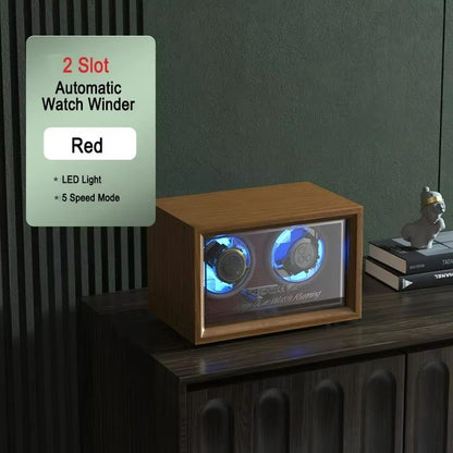 IBBETON EleganceWood Automatic Watch Winder  2 4 Or 6 Slots With Mabuchi Motor 18