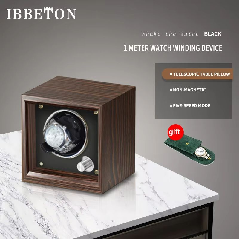 IBBETON EleganceWood Automatic Watch Winder  2 4 Or 6 Slots With Mabuchi Motor 6