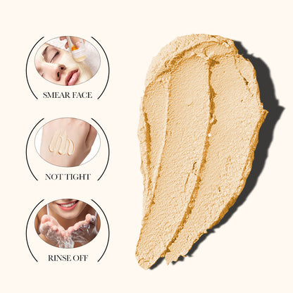 Vitamin C Solid, Moisturizing Clay Face Mask, Facial Mask Clay Mud Stick, Oil Control, Pore Cleaning, Remove Blackhead