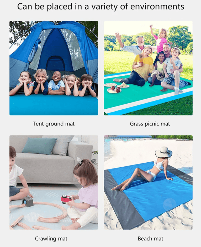 Oversized Waterproof And Sandproof Beach Picnic Blanket 3