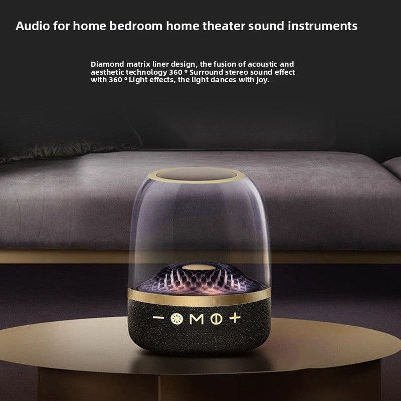 LP90 Crystal Pro Bluetooth Speaker 4th Gen, Harman-like Bass, Portable Wireless Speaker with FM Radio, TF Card Support