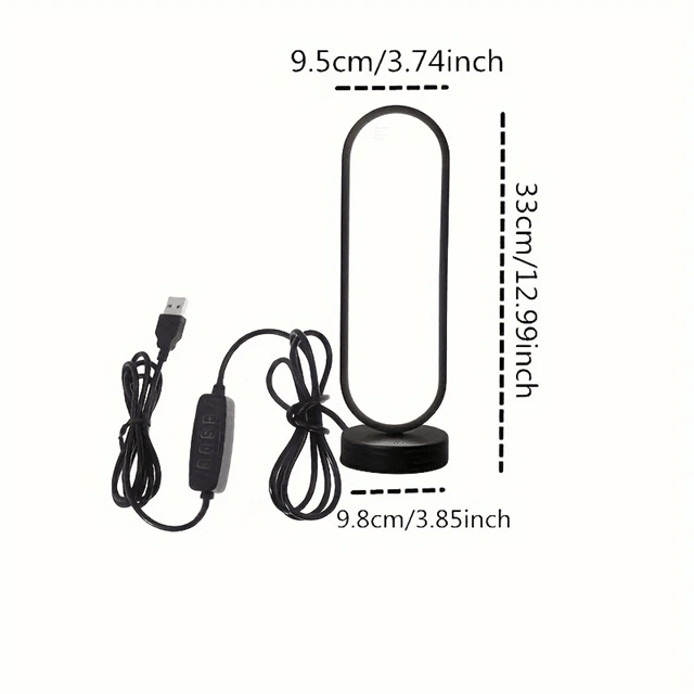 Modern ThreeColor Dimming Ring Table Lamp 2