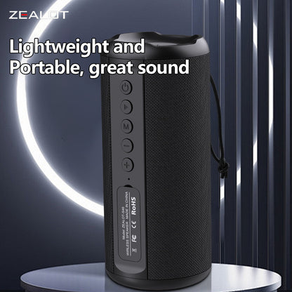 Wireless Speaker ZEALOT S46, 10W HiFi Sound, RGB Light, Dual Pairing, 1800mAh Battery, Bluetooth Speaker