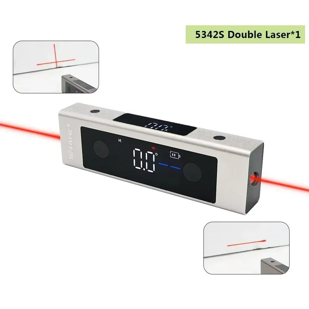 SHAHE Precision Laser Inclinometer And Digital Protractor With 2 In 1 Laser Level And Type C Chargi 7