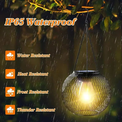WarmGlow Ortiny Solar Lantern  Decorative Hanging Waterproof Outdoor Light 2