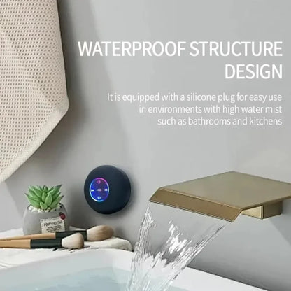 Portable Mini Waterproof Wireless LED Bluetooth Speaker With Suction Cup, Outdoor Sports, Bathroom Stereo Speaker