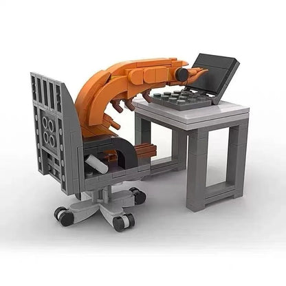 City Series Building Block Set Computer Desk And Sofa Model 2