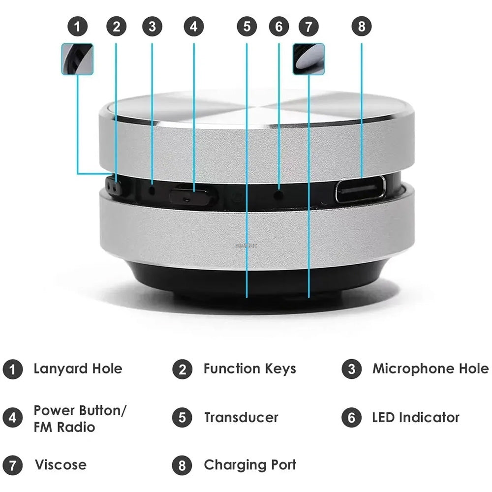 Bluetooth Compatible TWS Wireless Stereo Hot Bone Conduction Speaker, FM Radio Hummingbird Speaker