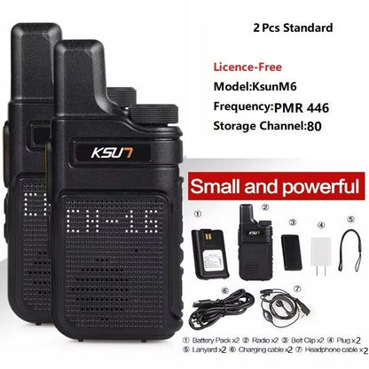 Compact LongRange Walkie Talkies  KSUT PMR446 Portable TwoWay Radios For Outdoor  Emergency Use 8