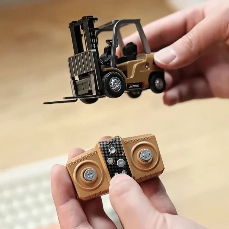 Alloy Remote Control Forklift Model Tabletop Construction Toy 5