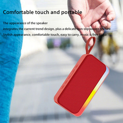 Portable Xiaomi Bluetooth Speaker Wireless RGB Light, USB Flash Drive, Card Insertion, Small Fabric Gift Speaker