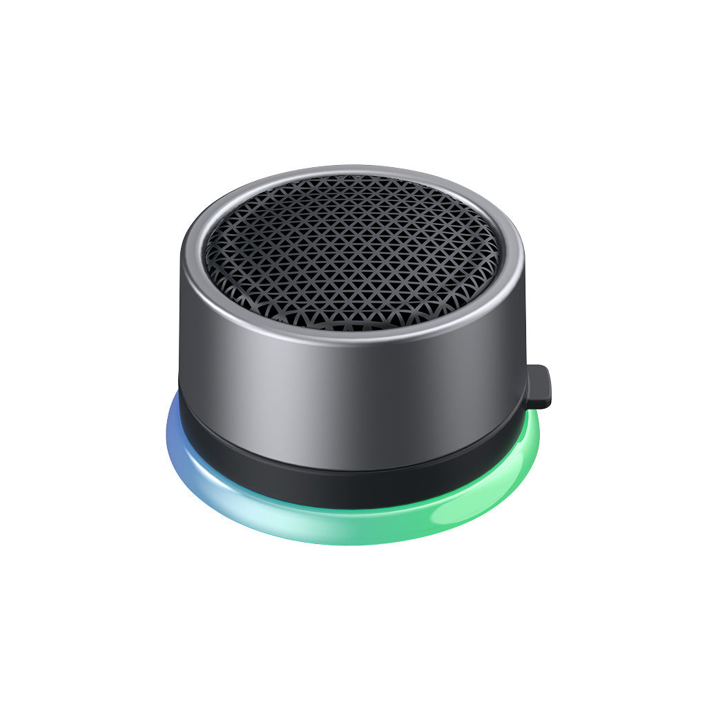 Portable Bluetooth Wireless Mini Speaker IPX5 Waterproof Magnetic Mount RGB Light for Biking Camping and Travel