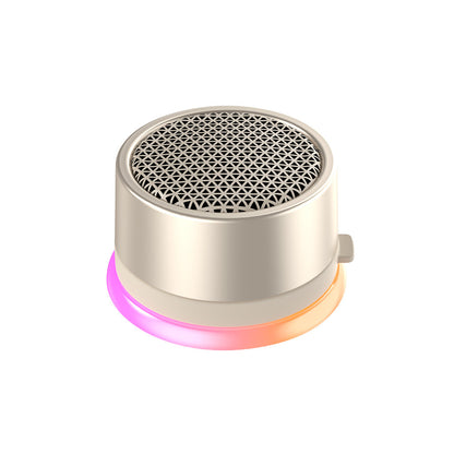 Portable Bluetooth Wireless Mini Speaker IPX5 Waterproof Magnetic Mount RGB Light for Biking Camping and Travel