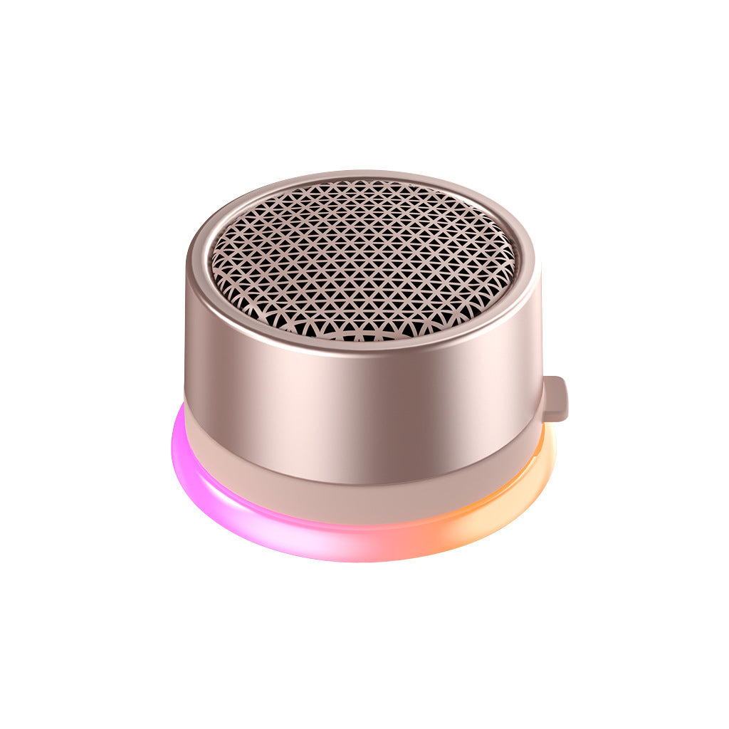 Portable Bluetooth Wireless Mini Speaker IPX5 Waterproof Magnetic Mount RGB Light for Biking Camping and Travel