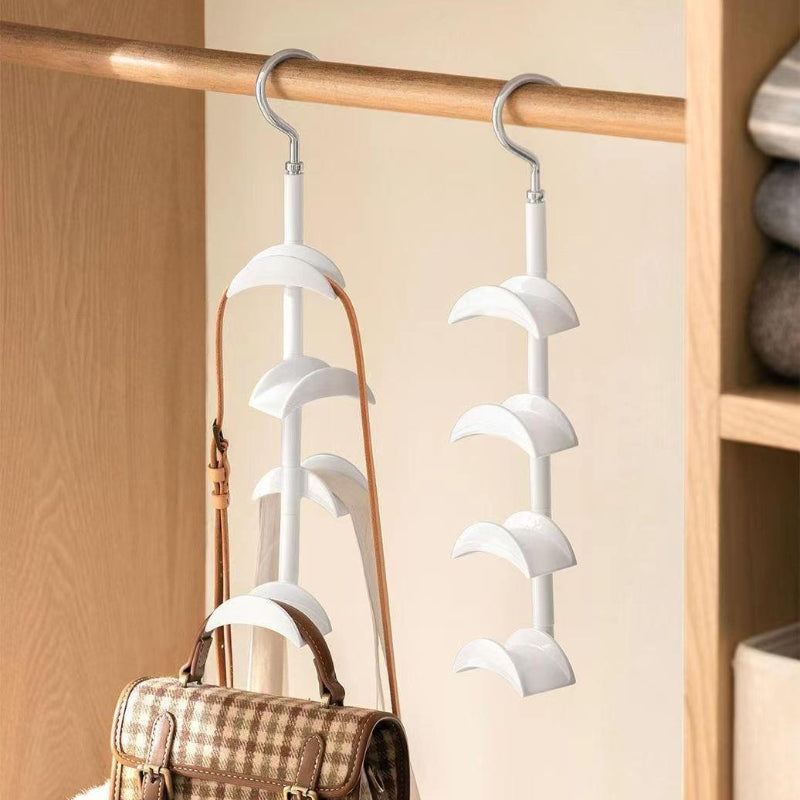360 Degree Arched Hanger Hook, Durable Bag Rack Holder for Home Storage, Closet, Hats, Silk Scarves, Shawls, Purses