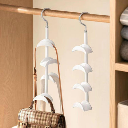 360 Degree Arched Hanger Hook, Durable Bag Rack Holder for Home Storage, Closet, Hats, Silk Scarves, Shawls, Purses