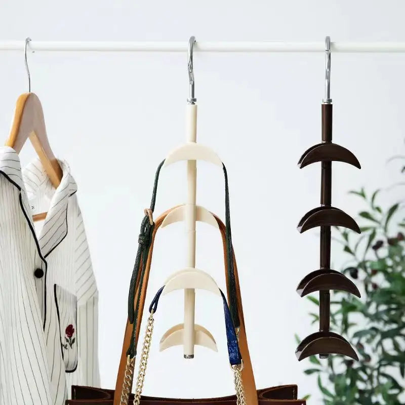 360 Degree Arched Hanger Hook, Durable Bag Rack Holder for Home Storage, Closet, Hats, Silk Scarves, Shawls, Purses