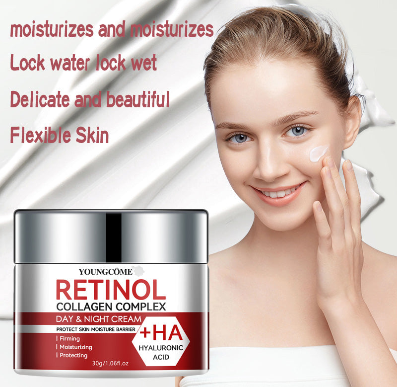 Retinol Collagen Facial Care Moisturizing Cream Deep Hydration Skin Repair Anti Aging Suitable For  4