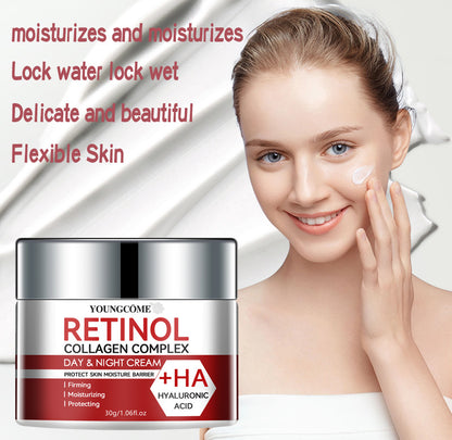 Retinol Collagen Facial Care Moisturizing Cream Deep Hydration Skin Repair Anti Aging Suitable For  4