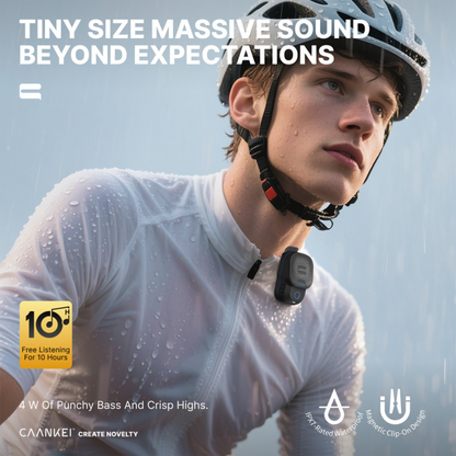 Mini Wearable IPX7 Waterproof Speakers, Portable Wireless Bluetooth Speaker, Clip-on Outdoor Sound Box