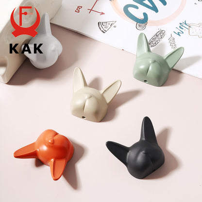 KAK Bulldog Design Wall Hanging Hooks, Heavy-Duty Zinc Alloy Coat Hook, Bag & Hat Rack for Home, Office Decor